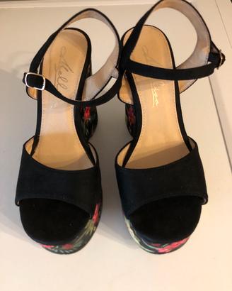 Sandali donna con zeppa