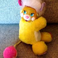 Mattel Popples Clip giallo vintage bambola peluche
