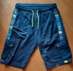 Bermuda in felpa neri Original Marines