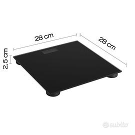 BILANCIA PESAPERSONE GEDY CRYSTAL | BIANCO / NERO