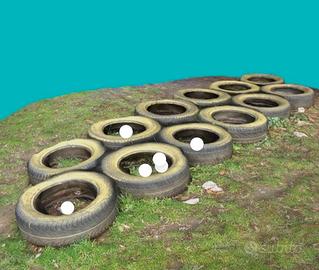 pneumatici per allenamento da giardino 