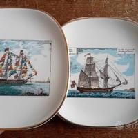 VECCHI POSACENERE CON VELIERI NAVI TOGNANA VINTAGE