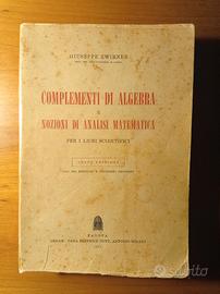 Algebra e Nozioni di analisi matematica - Zwirner