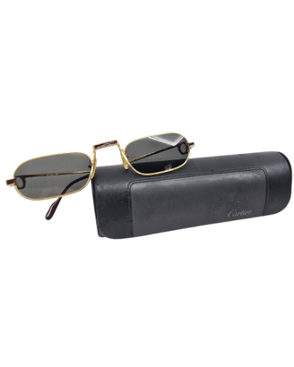 Occhiali sole Cartier Demi Lune Laqué de Chine oro