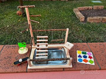 Parco giochi per pappagalli