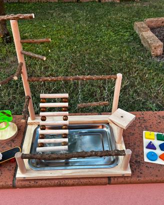Parco giochi per pappagalli