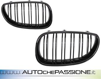 Coppia Griglie Nere lucide per BMW Serie 5 E60 E61