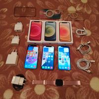 3 Apple 12 bianco rosso verde 128gb con orologio