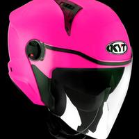 KYT Casco Jet D-CITY - Plain - Fuxia
