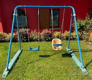 Altalena doppia da giardino