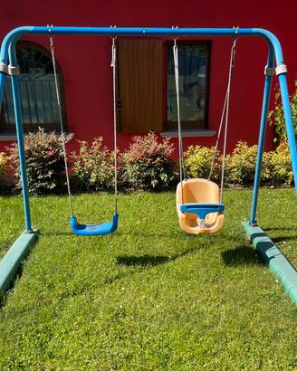 Altalena doppia da giardino