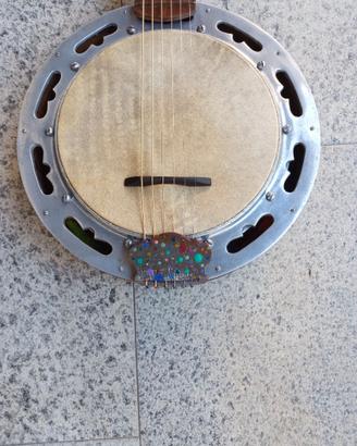 Banjo rainbow hippy vintage