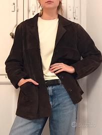 Giacca pelle scamosciata tg media