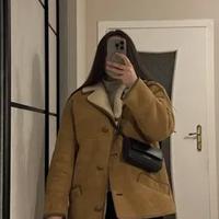 Cappotto in pelle di montone naturale