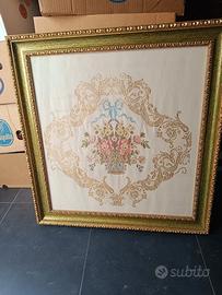 Arazzo seta di San Leucio lavorazione artugianale