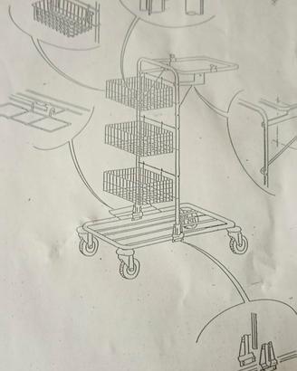 CARRELLO TECNO 40 - Carrello per Pulizia multiuso