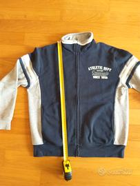 Felpa uomo color blu grigio Greenland Athletic