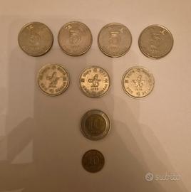 Lotto monete Hong Kong – 5$, 1$, 10$ e 10 cents