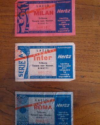 Biglietti Lazio 1970-1971