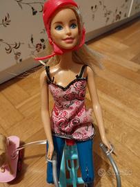 barbie con la bici