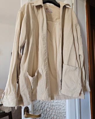 Camicia di velluto a costine, beige, taglia M uomo