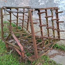 Erpice  a tre sezioni con  denti fissi 