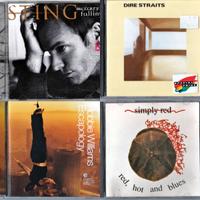 4 CD Top UK Music: Sting, Dire Straits, R.Williams