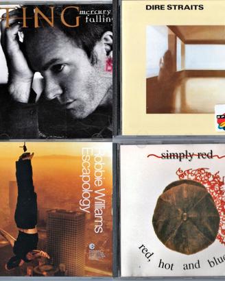 Lotto 4 CD Top UK Music: Sting, Dire Straits, R.W.