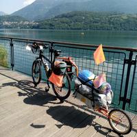 CARRELLO PER BICICLETTA CON ATTACCO A TUBO SELLA