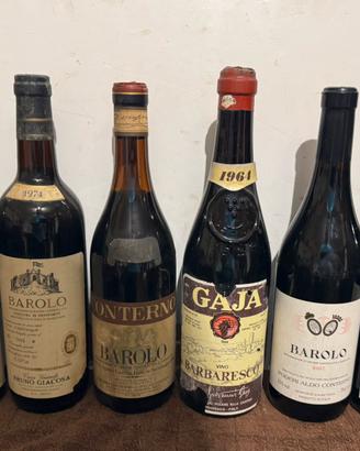 Lotto misto bottiglie Barolo e Barbaresco