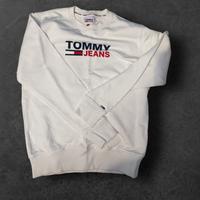 Felpa bianca Tommy Hilfiger Jeans– Originale