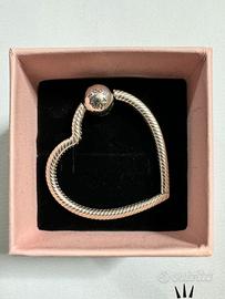 Pandora Porta Charm Argento925Originale FuoriProd.