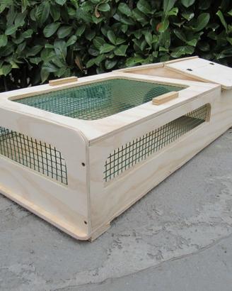 Terrario per tartarughe 80x40x20 Lati con Rete