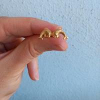 Orecchini delfino oro 750 18 kt
