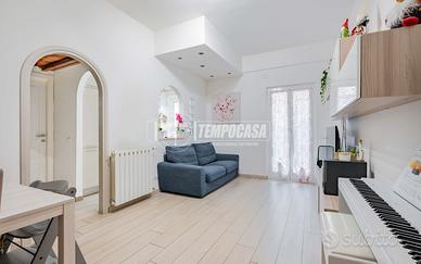 Trilocale ristrutturato con giardino