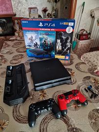 PlayStation 4 Slim 1TB + 2 Controller + Auricolar