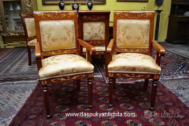 Coppia di poltrone capotavola stile olandese
