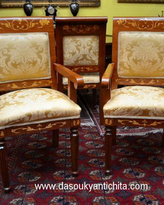 Coppia di poltrone capotavola stile olandese