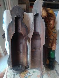Portabottiglie di vino in legno