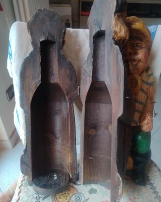 Portabottiglie di vino in legno