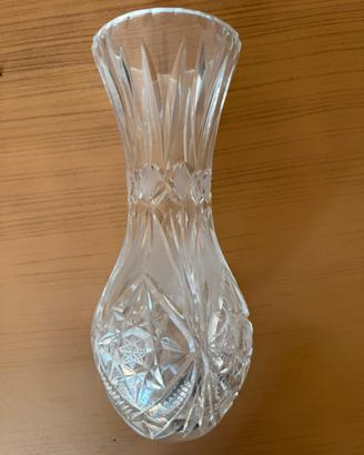 Vaso vintage in cristallo lavorato molato