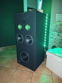 impianto stereo blouthout USB Aux caraoke auto cas