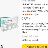 tastiera senza filo per PC Sony Vaio