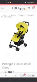 passeggino leggero chicco 