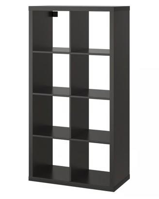 Scaffale a cubi nero