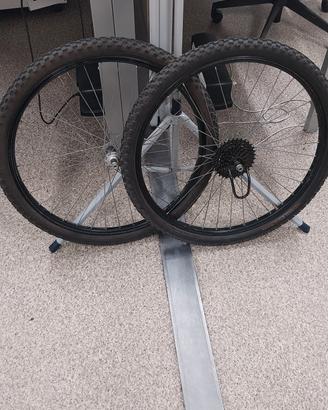 coppia ruote 26 pollici mtb 
