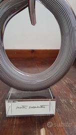 Scultura in vetro di murano nodo dell'amore