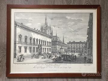 Stampe, quadri, 9 Vedute di Milano, D.Aspari