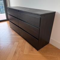 Cassettiera Ikea Kullen nera