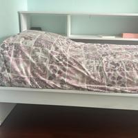 Letto singolo con materasso: 302 x 94 x 58 cm